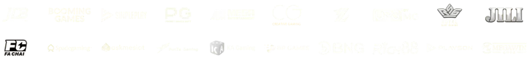 Logos of trusted game providers featured on the abc8 online casino platform